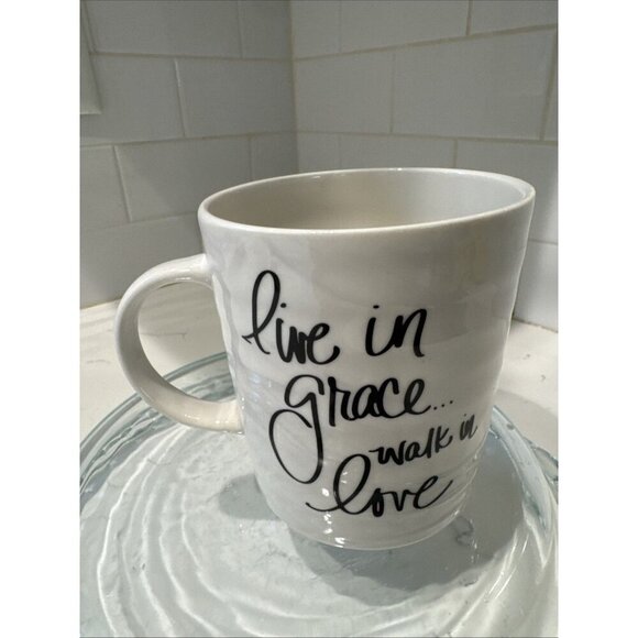 Austin & Ash Mug Live in Grace Walk in Love Coffee Mug Religious Large - Picture 5 of 10